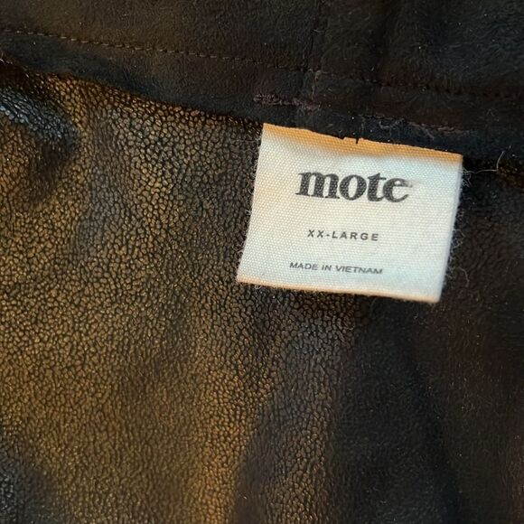 Beautiful Butter Soft Mote Black Moto Motorcycle Jacket Women's XXL - Picture 4 of 10